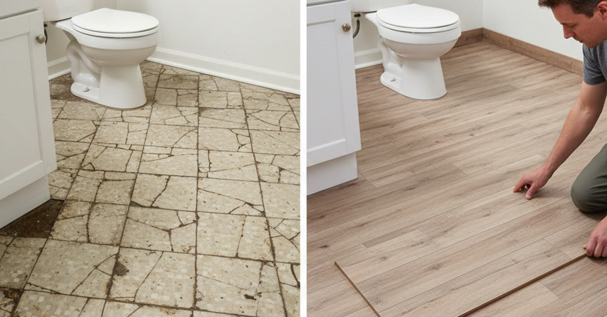 Temporary Flooring Ideas for Ugly Rental Tiles