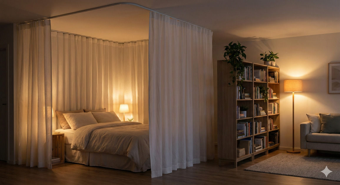 How to Create a 'Sleep Sanctuary' in a Studio Apartment