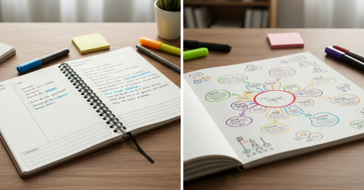 Note-Taking Systems: Cornell Method vs. Mind Mapping