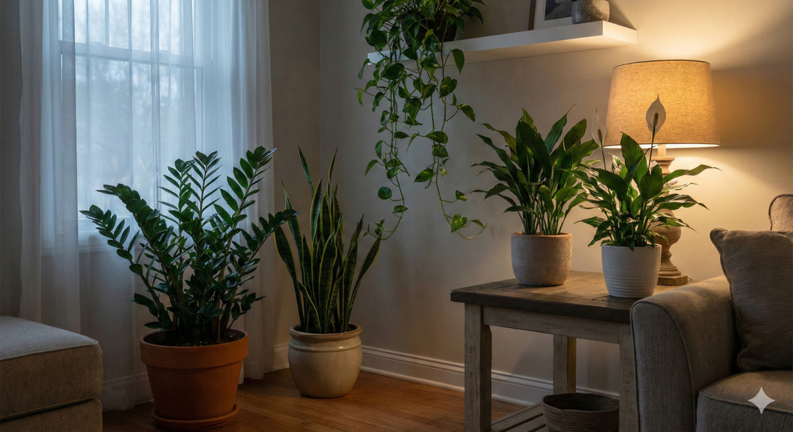 5 Low-Light Houseplants That Are Impossible to Kill