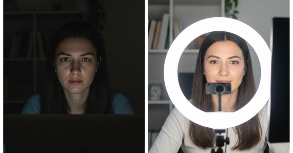 How to Look Good on Zoom Calls (Lighting & Camera Tips)