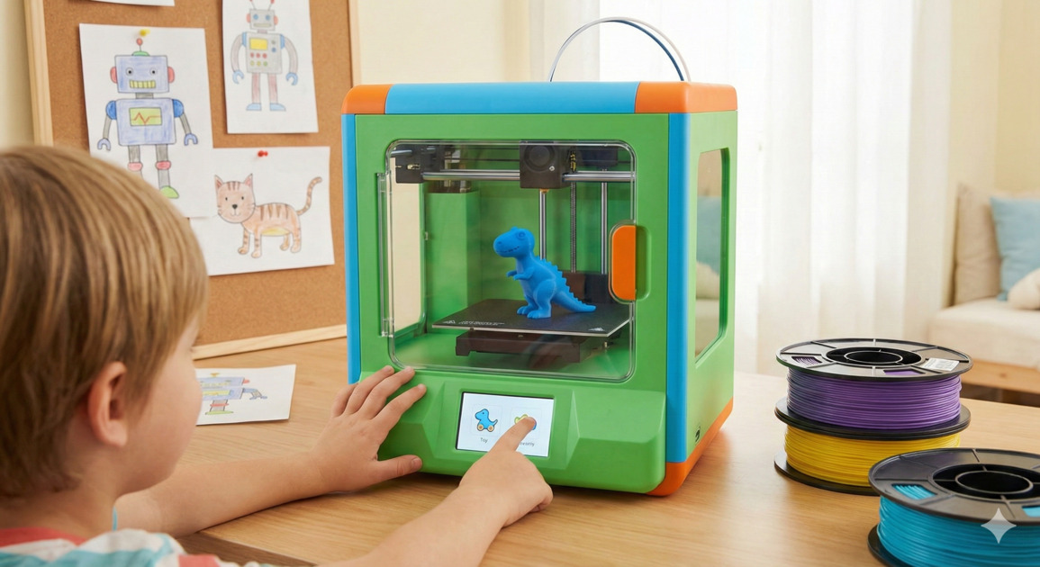 Best Beginner 3D Printer for Kids (Safe & Easy to Use)